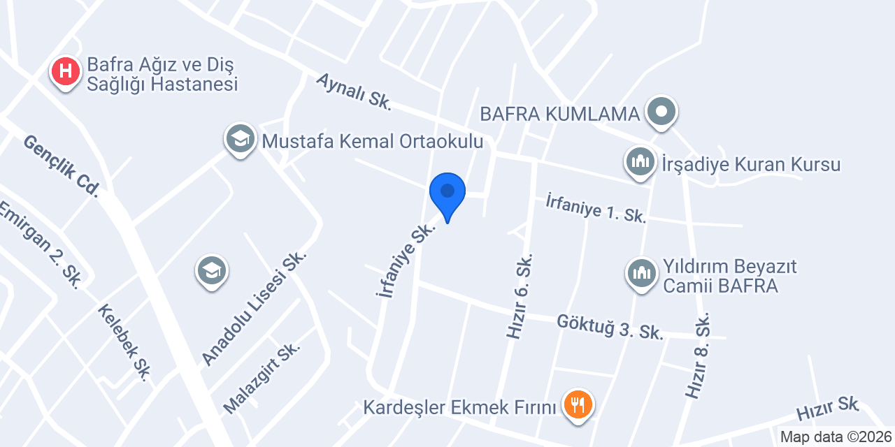 Bafra Hacamat konumu