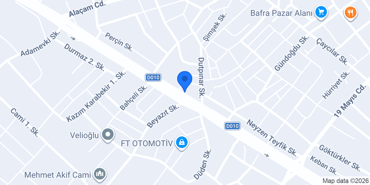 ÇELİK MOTOR BAFRA konumu