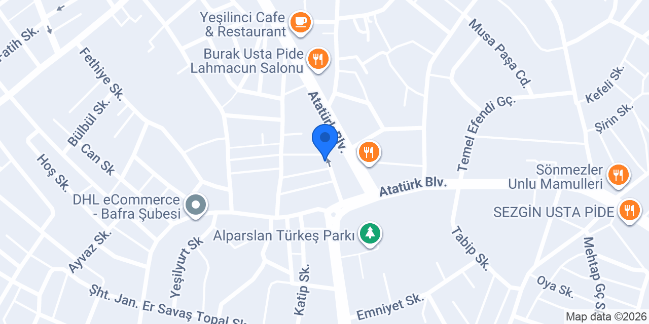 Sahra Mobilya konumu