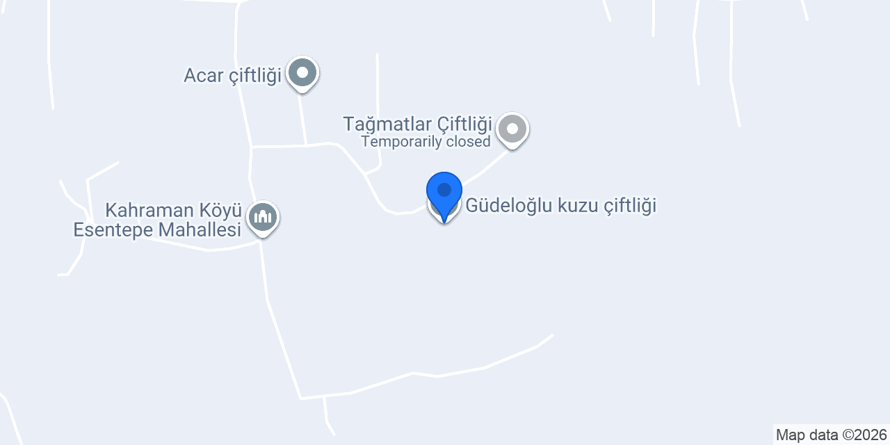 Güdeloğlu kuzu çiftliği konumu