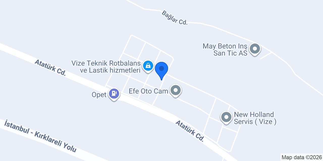Babacan oto servis konumu