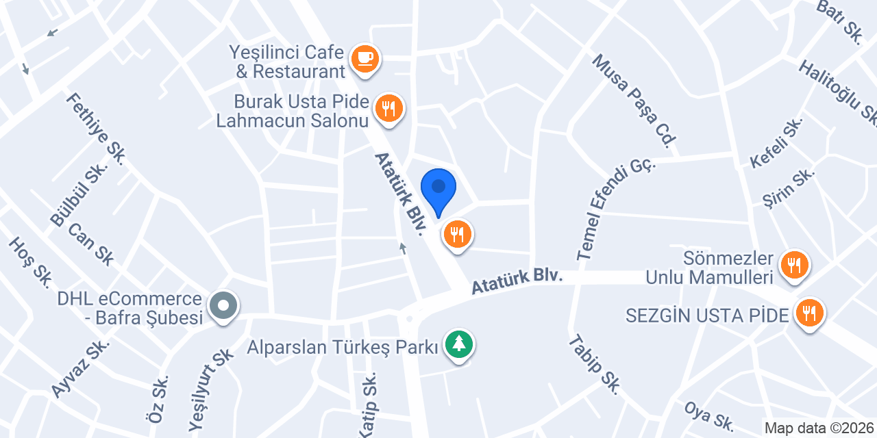Pizzeria konumu