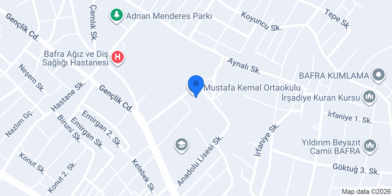 Mustafa Kemal Ortaokulu konumu