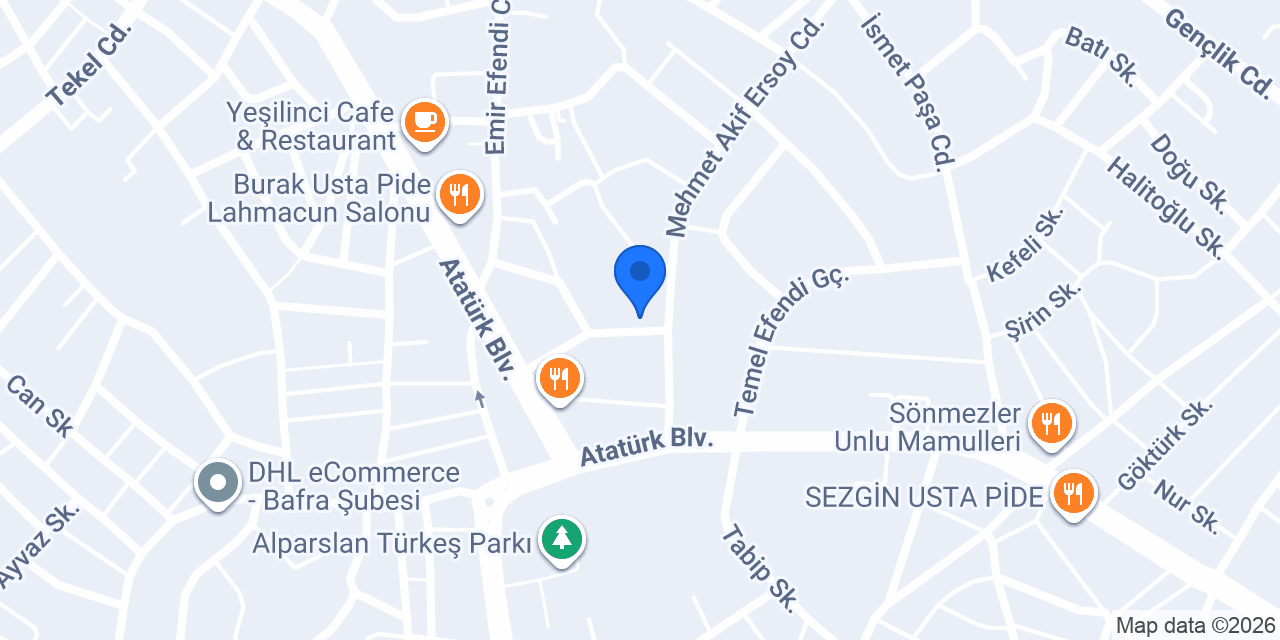 Kenan Vip Salon Bafra konumu