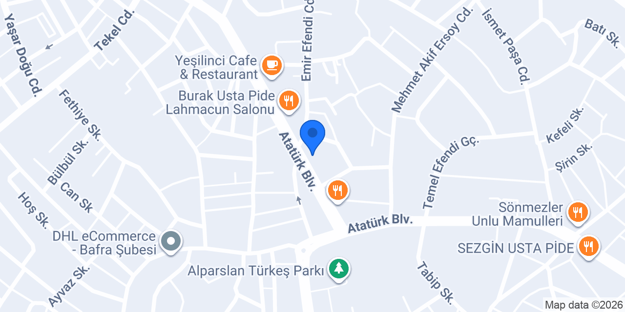 Sürat Kargo Bafra Şube konumu