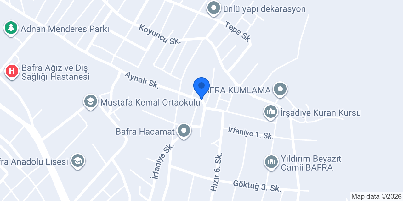 Taksi Sadi Şencik Bafra konumu