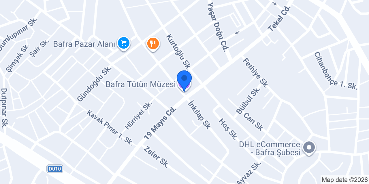 Bafra Tütün Müzesi konumu