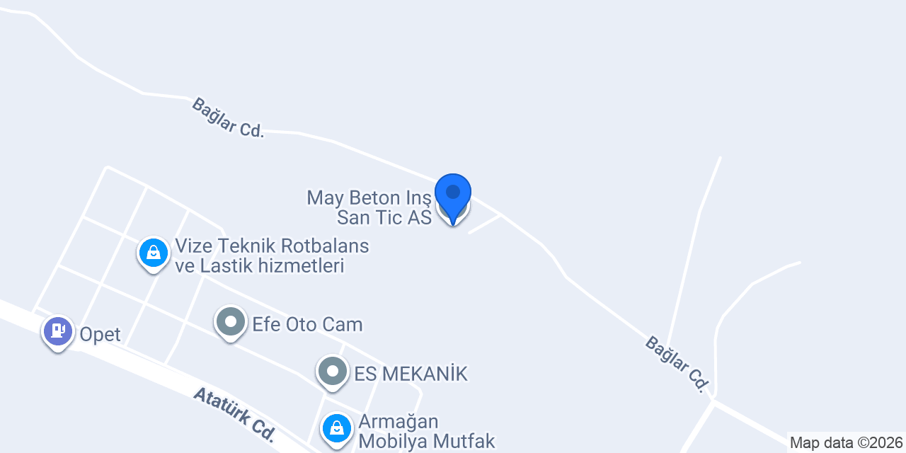May Beton Inş San Tic A.S konumu