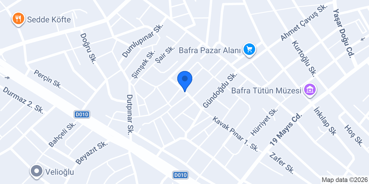 Gökyüzüm Bafra Halı Yıkama konumu