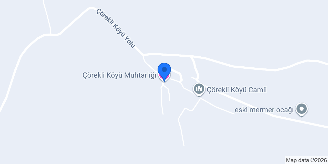 Çörekli Köyü Muhtarlığı konumu