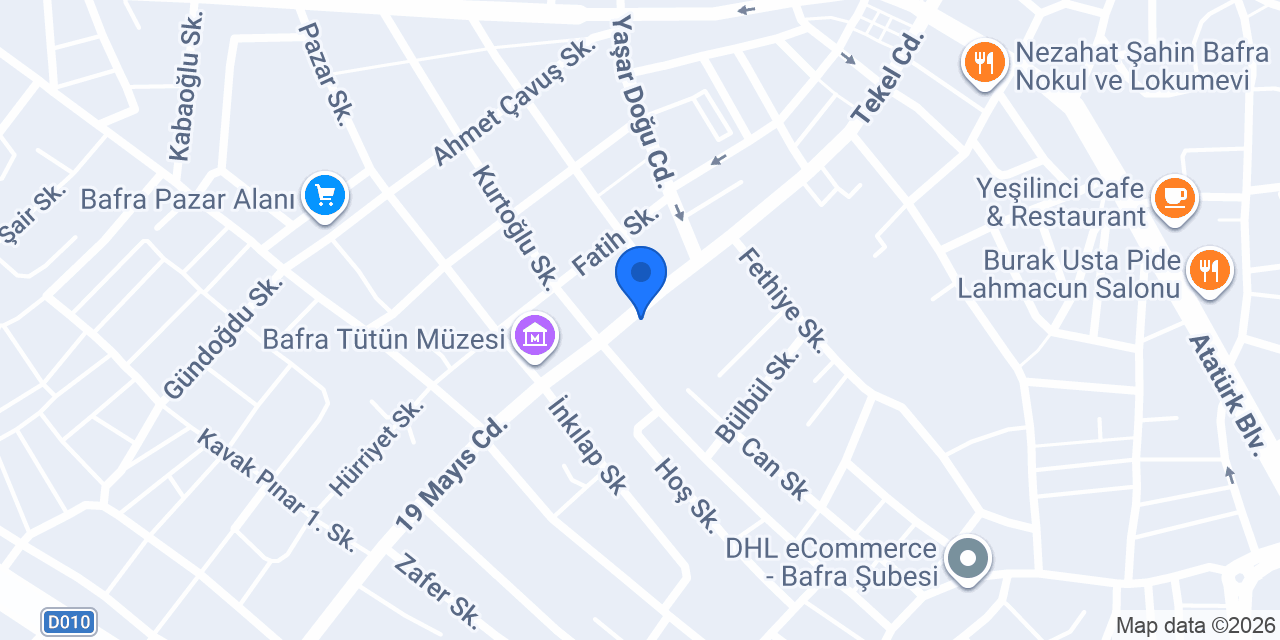 Bafra Yargı Kurs Merkezi konumu