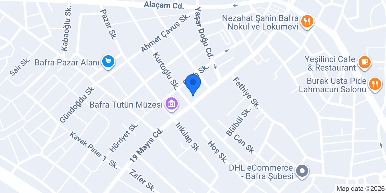 Bafra Toplum Sağlığı Merkezi konumu