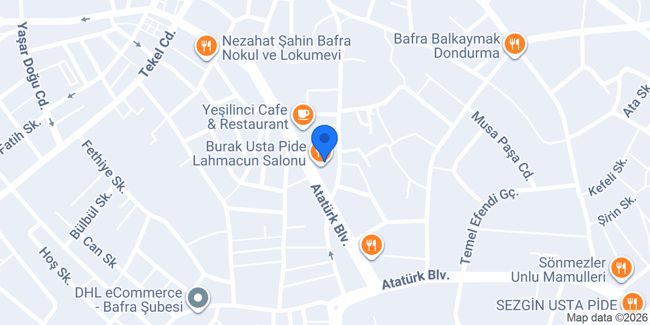 SAMSUN KAPLAN HUKUK BÜROSU konumu