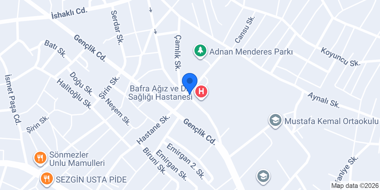 Bafra Kent Taksi konumu