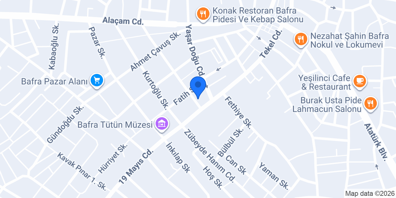 Bafra SRC Kursu konumu