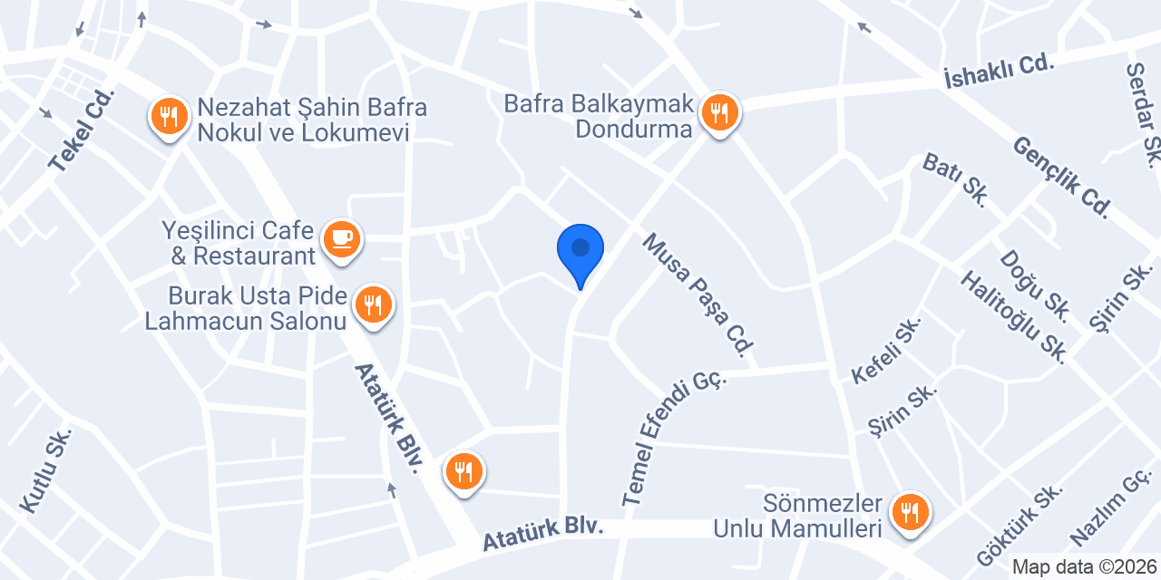 Kanatçı Reşat Baba – Bafra konumu