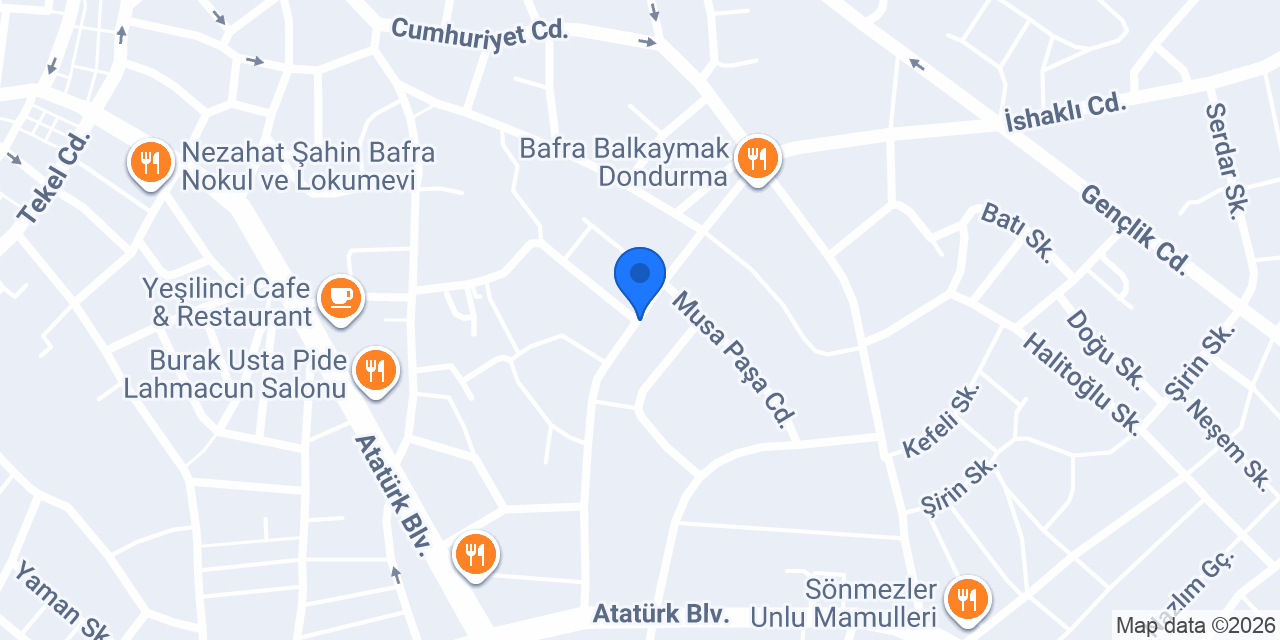 Çardak Burger konumu