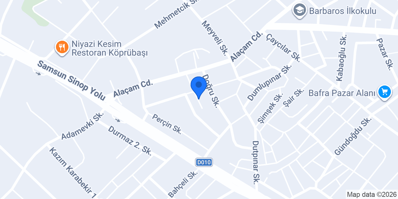 Kızılırmak Anadolu Lisesi konumu