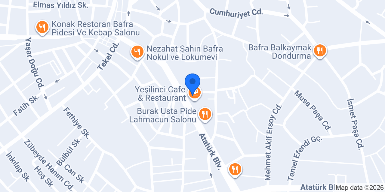 Şubest | Bafra Bulvar Mağaza konumu