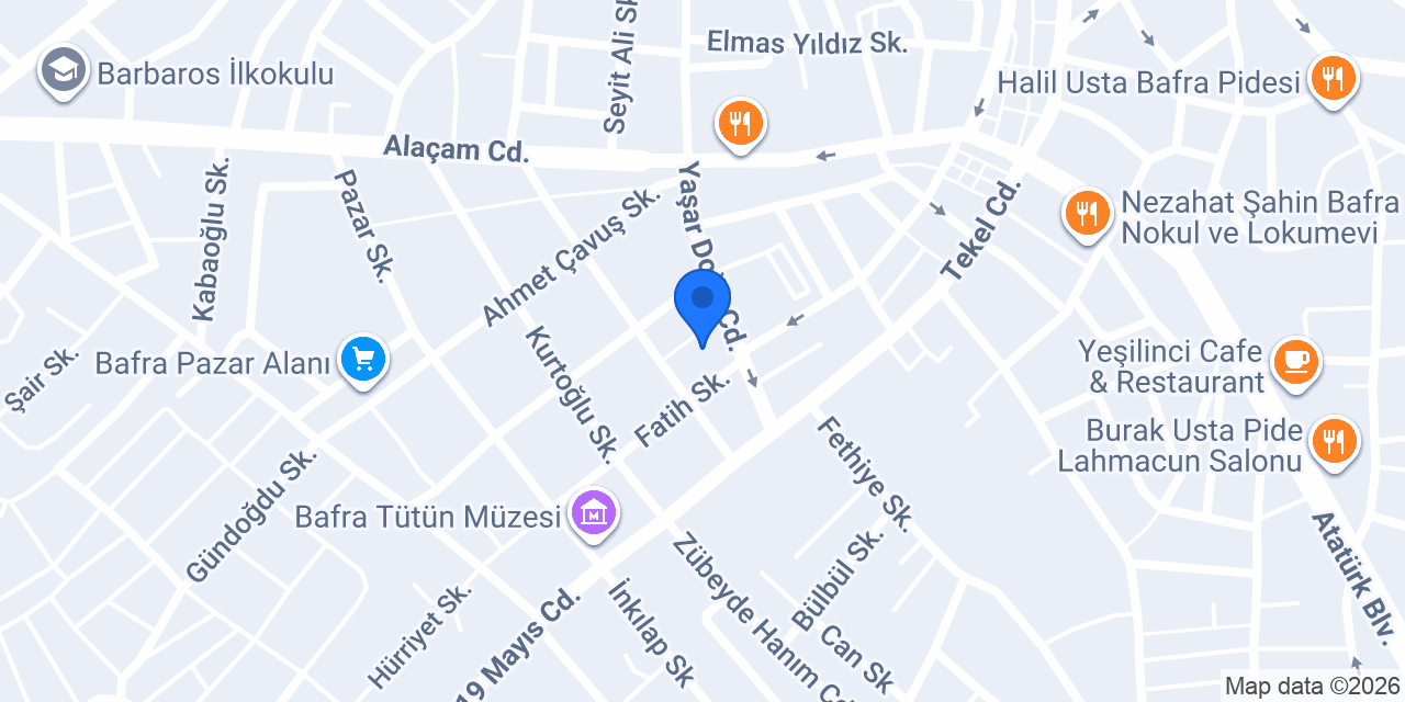 Akademi Elektrik Samsun Bafra konumu