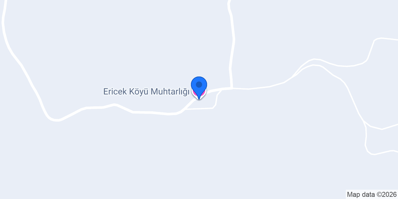Ericek Köyü Muhtarlığı konumu