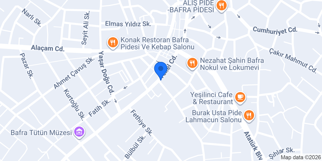 Bafra Özel Güvenlik Eğitim konumu