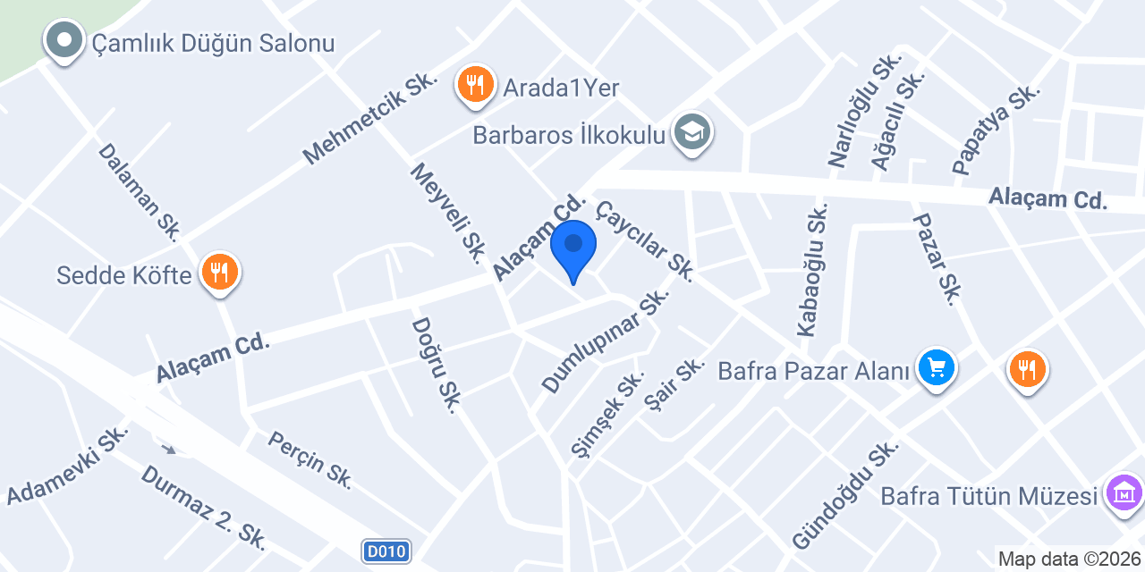 Sözen Ambalaj Bafra konumu