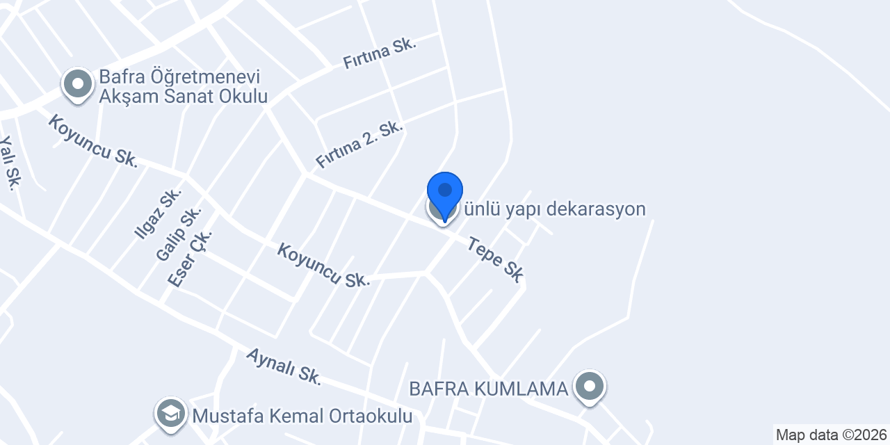 ünlü yapı dekarasyon konumu