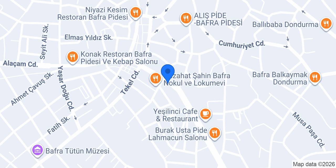 TeknoCep Bafra konumu
