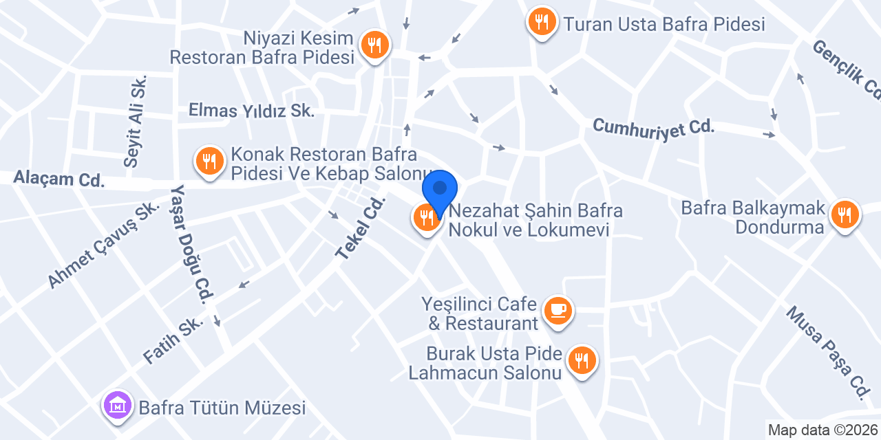 BAFRA BAHARAT konumu