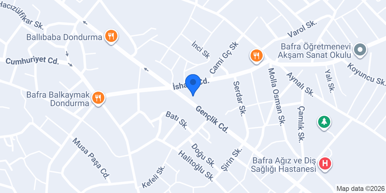 Bafra 4. Noterliği konumu