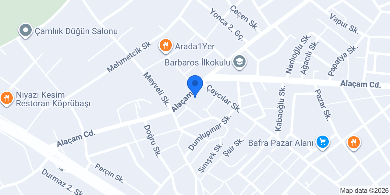Aydemirler Bafra Ofis konumu