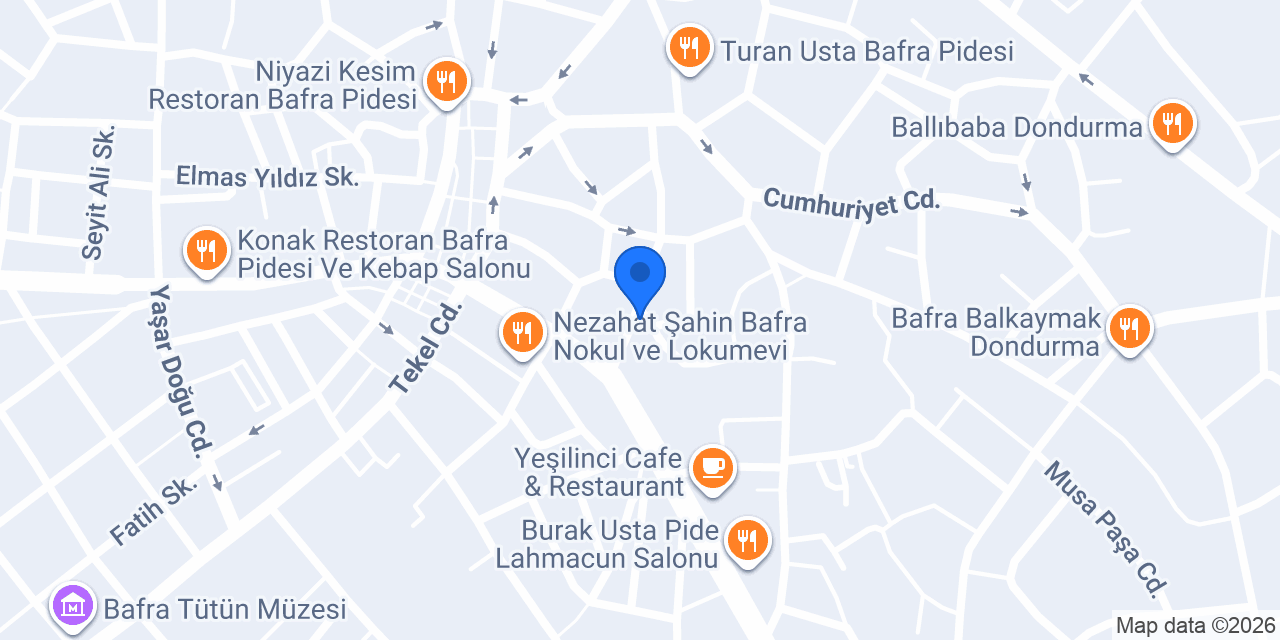 OBA ET MARKET konumu