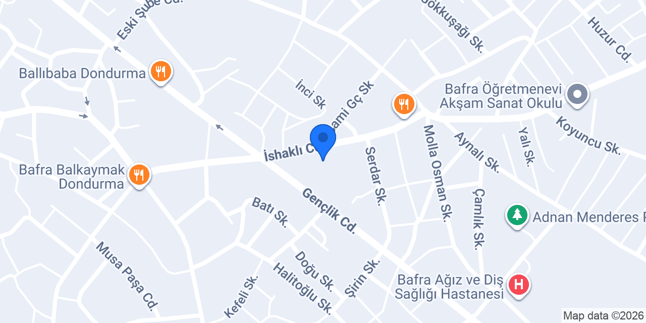 Multimedya Gezegeni/Bafra Garage Tuning konumu