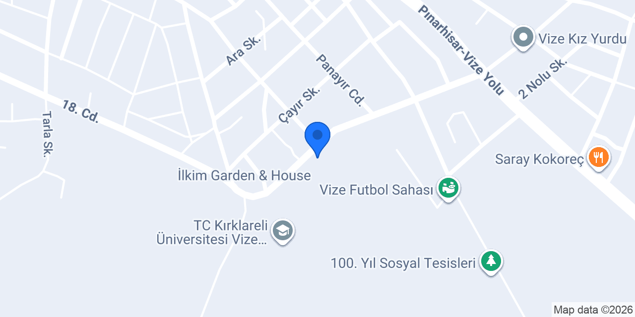 GSB VİZE GENÇLİK MERKEZİ konumu