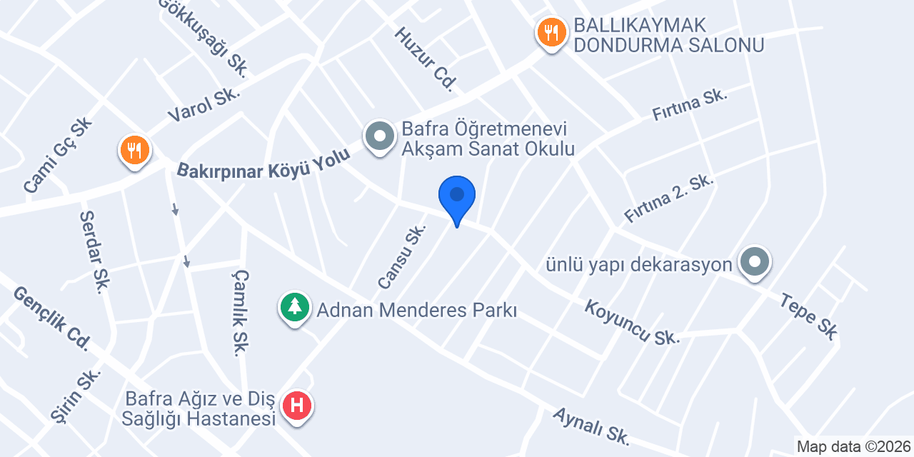 Bafram Market konumu