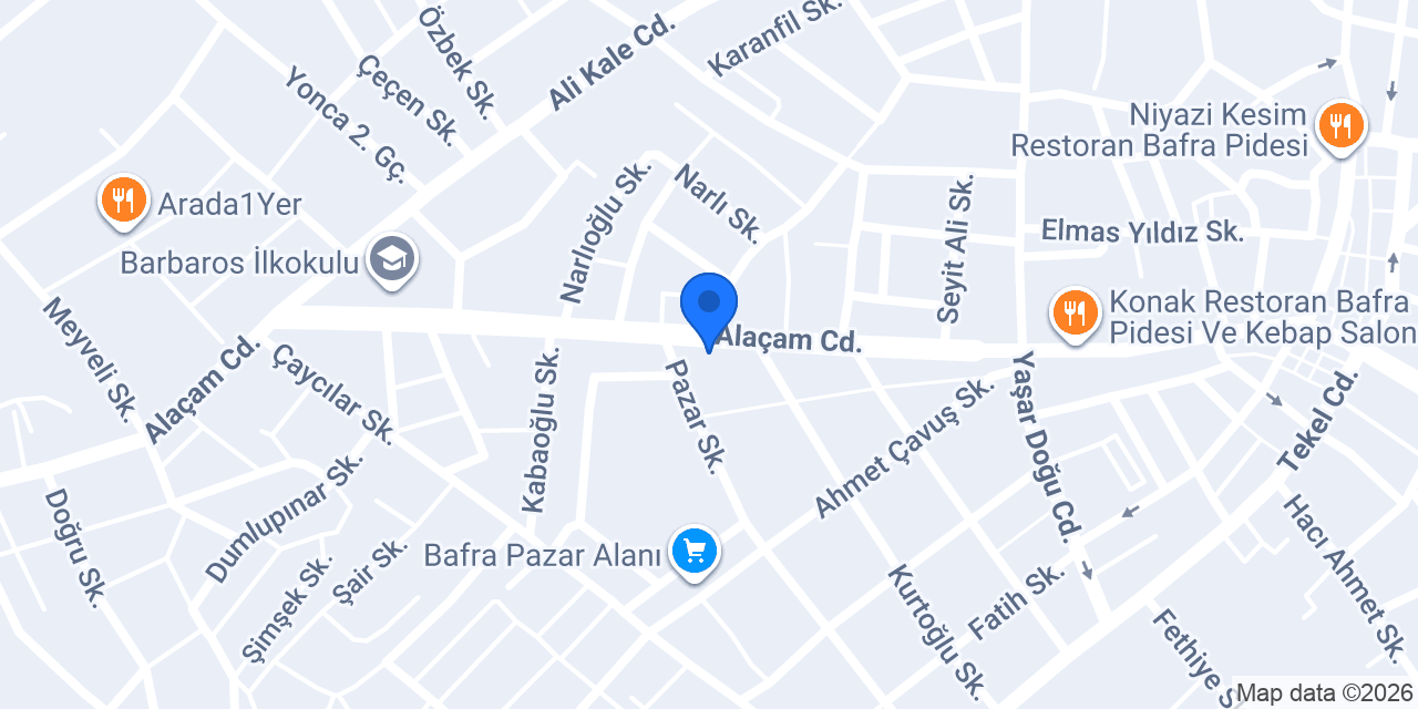 Karaca market konumu