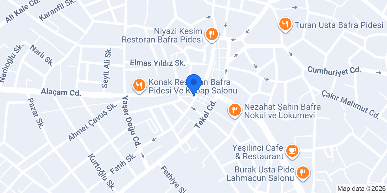 Mavera Çay Bahçesi konumu