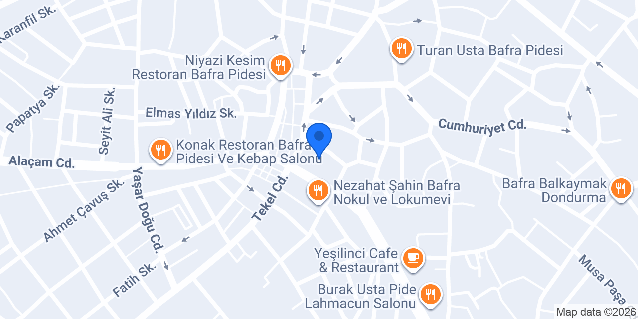 ALTUNOĞLU İNŞAAT BAFRA konumu