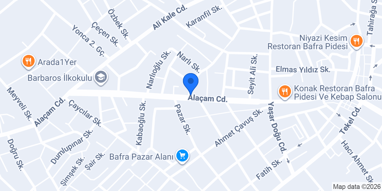 Bafra Beşyol Taksi | 7/24 konumu