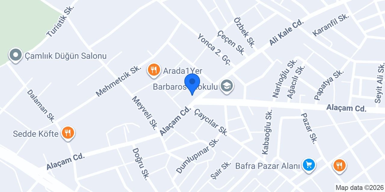 Şok-samsun Bafra Beşyol Şubesi konumu
