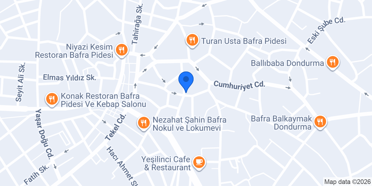 Bayram Usta Unlu Mamüller konumu