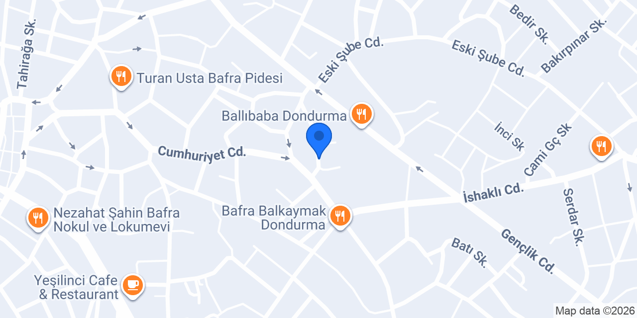 Bafra İkra Elektrik konumu