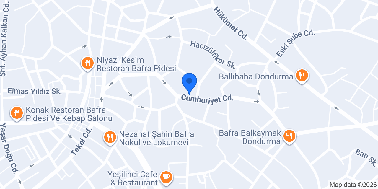Velvet Butik Pastane konumu