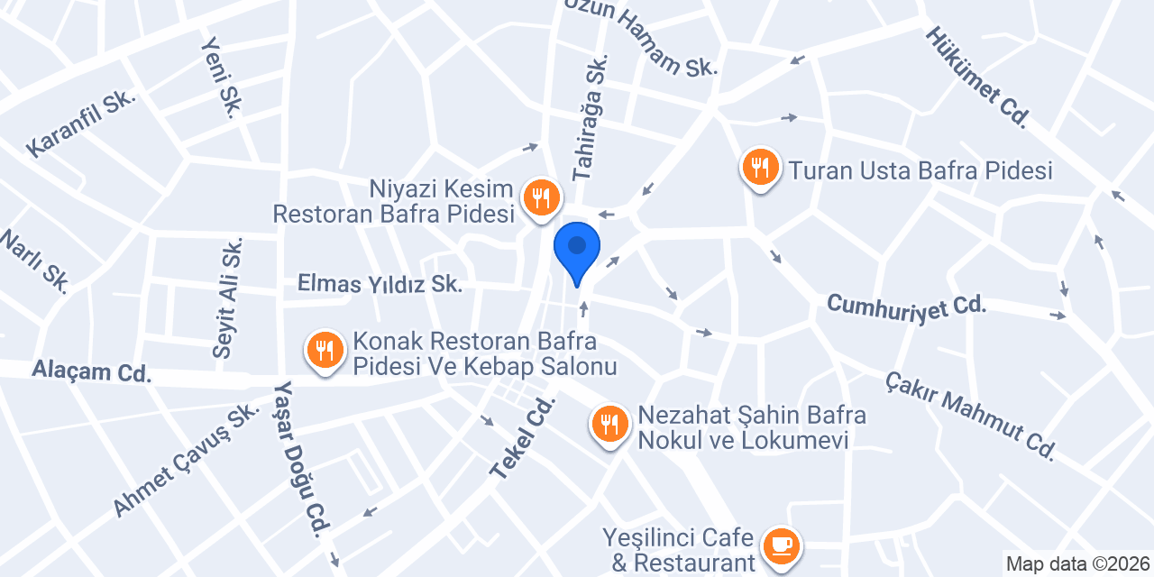 Öncü Bafra konumu
