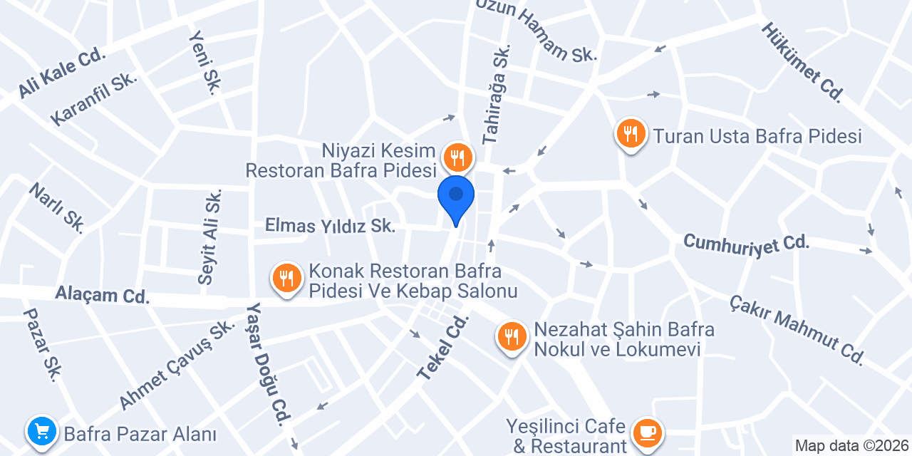 Mevsim Cafe konumu