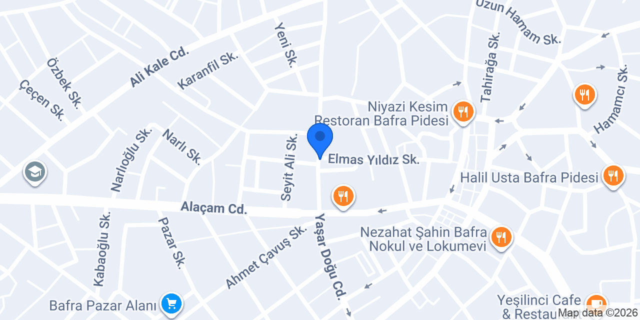 KURDOĞLU BAFRA İKLİMSA BAYİ SERVİS konumu
