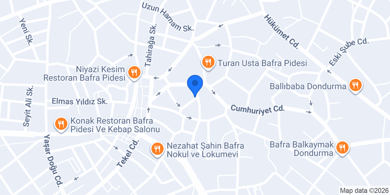 Bafra Nurer Sigorta konumu