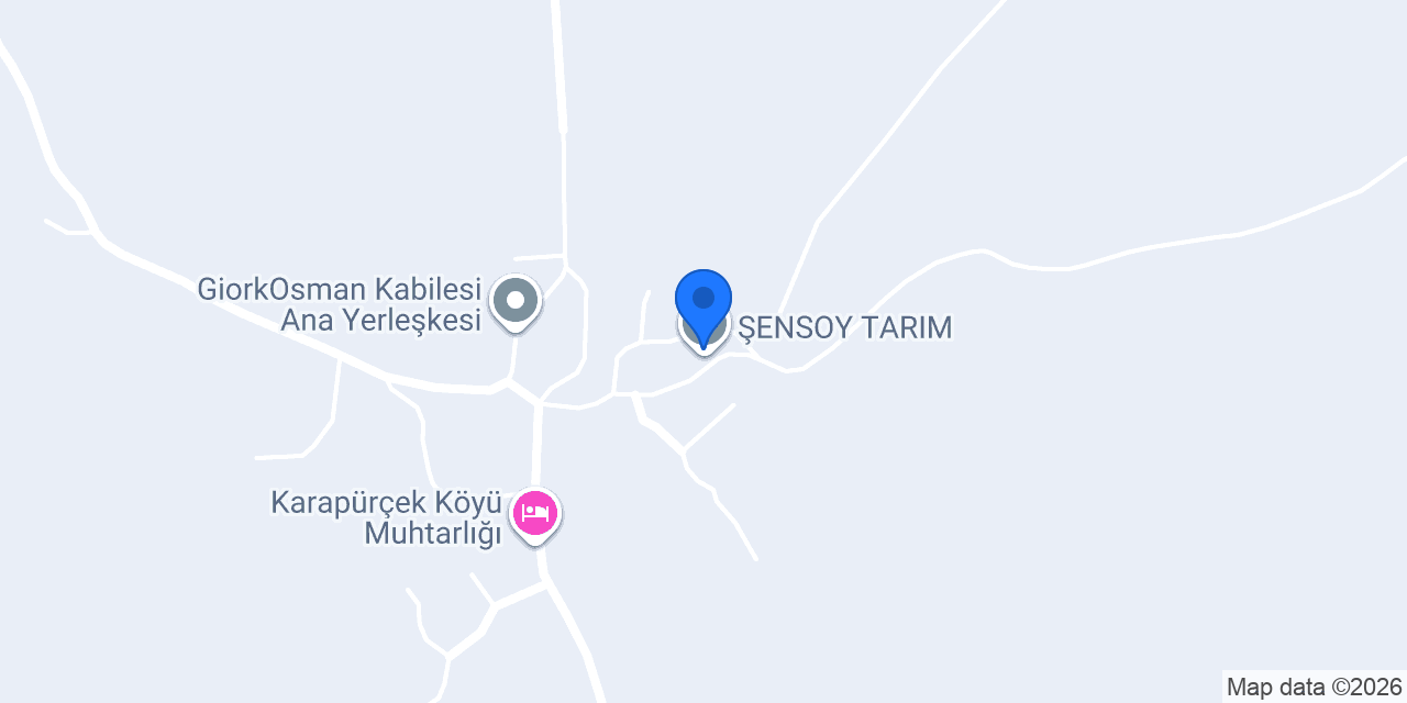ŞENSOY TARIM konumu