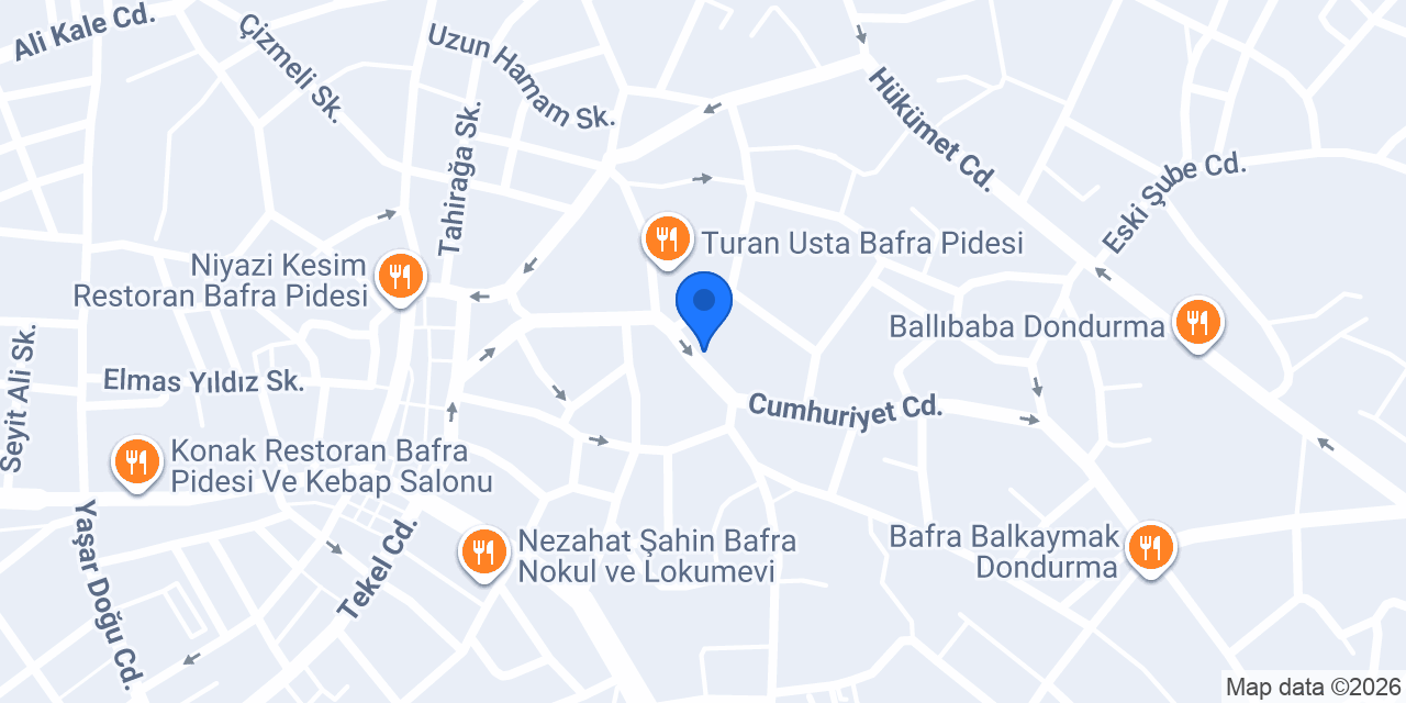 Kaan Çiçekçilik (Bafra) konumu